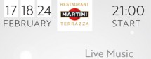Живая музыка в MARTINI TERRAZZA