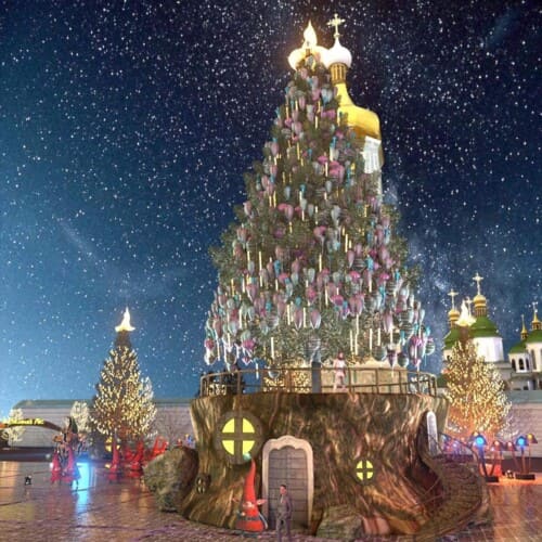 Новогодняя елка 2021 в Киеве