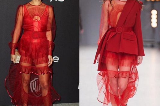 Две актрисы надели платья украинских брендов на 