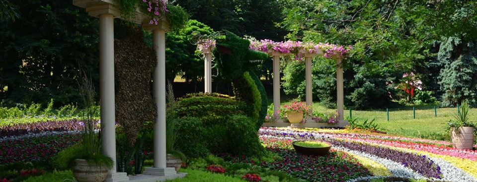 Как выглядит масштабная выставка цветов на Певческом поле. Фото