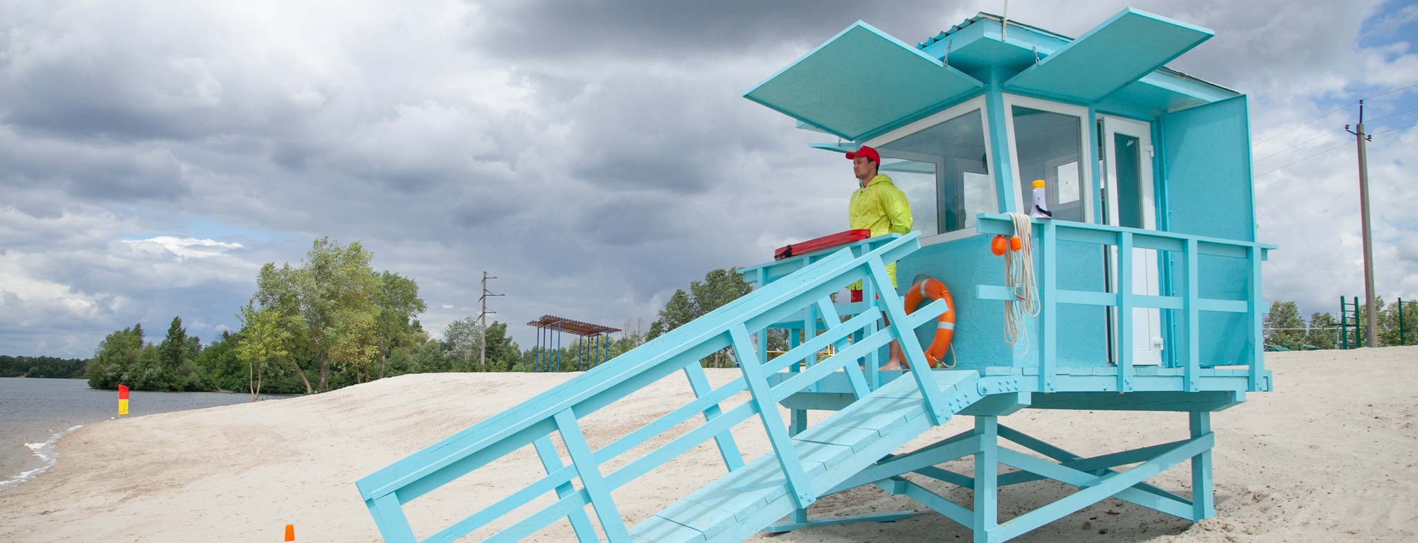 Как выглядит новый пляж на Троещине. Фото