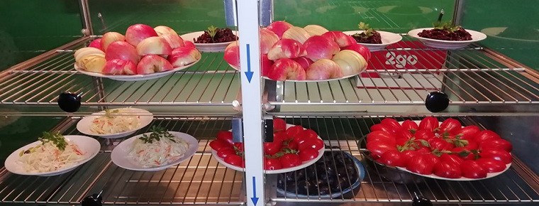 Как выглядят шведские столы в школьных столовых Киева. Фото