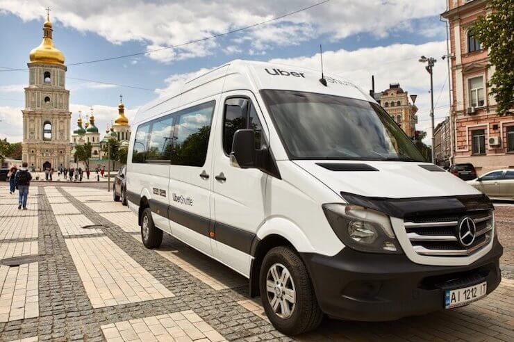 Uber Shuttle запустил еще один маршрут в Киеве