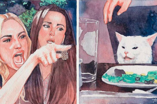 Главный котомэм 2019 года перевоплотился в целый драматический комикс