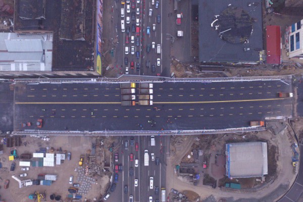 В Киеве испытали на прочность Шулявский мост