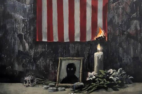 Известный художник Banksy показал новую работу, посвященную расизму и протестам в США