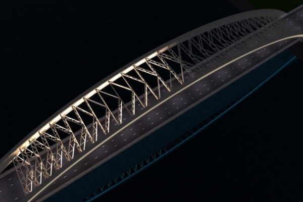 Стало известно, как может выглядеть Подольско-Воскресенский мост в Киеве с подсветкой. Фото и видео