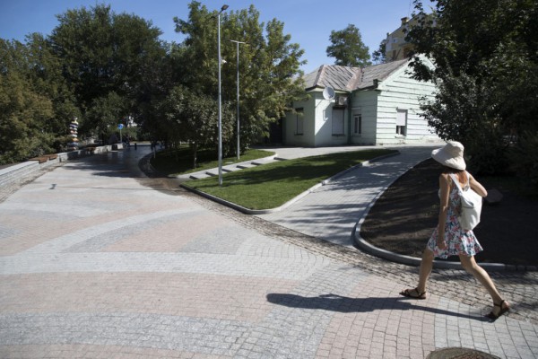 На Пейзажной аллее в Киеве закончился первый этап реконструкции. Фото и видео