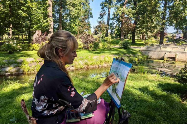 Под Киевом проходит пленэр известных художников