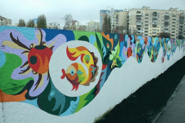 Новый рекорд: в Киеве появился самый длинный мурал. ФОТО