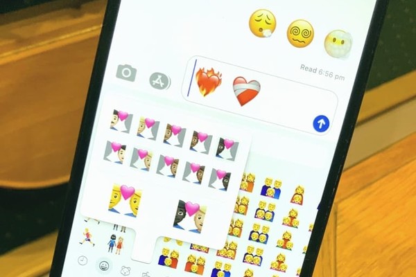 Apple показала новые эмодзи: бородатые женщины, сердца в огне, межрасовые пары