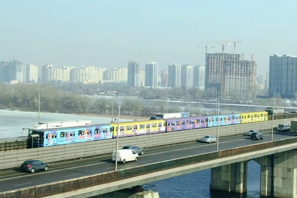 В киевском метро появился вагон с фотографиями собак и котов: где курсирует