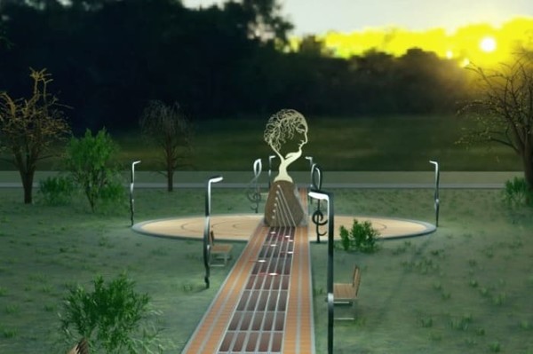 На Позняках начали обустраивать 