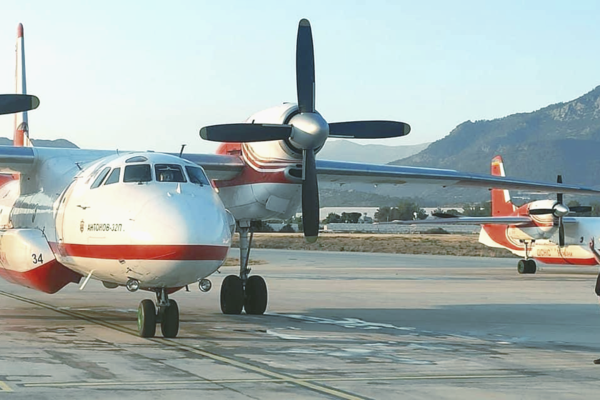 Украинские спасатели и авиация помогают тушить лесные пожары в Турции