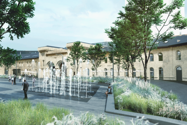 В Киеве на Арсенальной площади высадят аллею сакур и установят фонтан