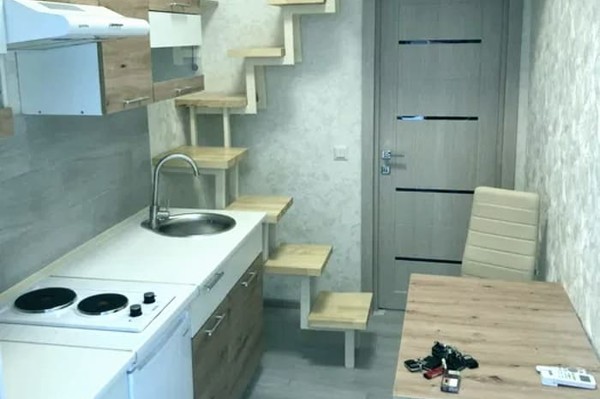 В Киеве продают смарт-квартиру за 33 тысячи долларов: не помещается даже матрас (фото)