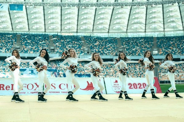 На футбольном матче 