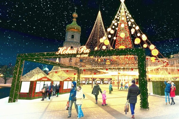 В Киеве обустроят 14 новогодних локаций