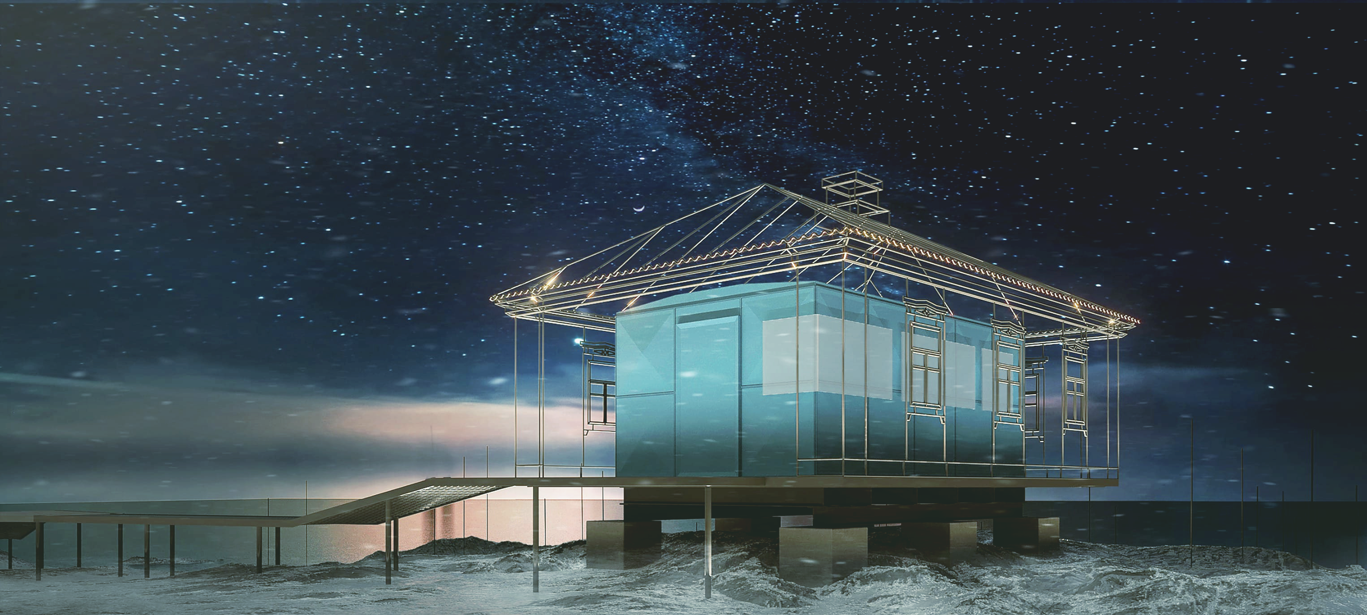 В Антарктиде построят новую арт -инсталляцию с украинским колоритом