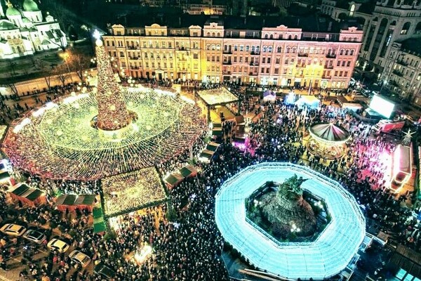 Новогодняя елка на Софийской площади 2021/2022 