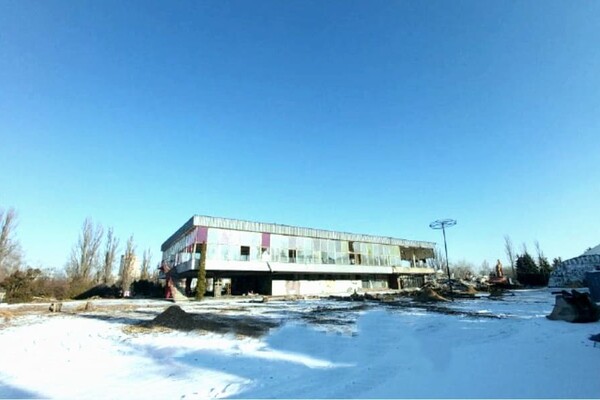 Снос павильона 