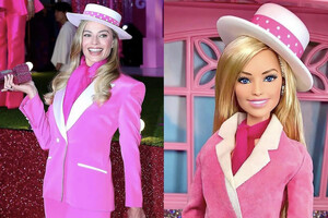 Найдите отличия: стилист Марго Робби вдохновляется легендарными нарядами куклы Барби