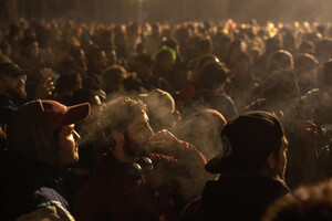 В Германии официально легализовали каннабис: тысячи немцев вышли на площадь и одновременно закурили (видео)
