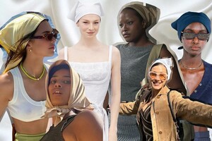Платок на голову – изысканный и практичный тренд этого лета: с чем носить (фото)
