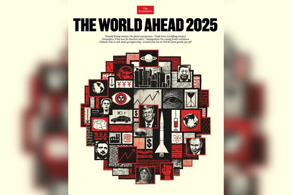 Журнал The Economist представил обложку-ребус на 2025 год: чего ждать