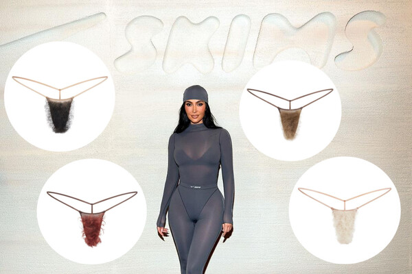 Бренд SKIMS Ким Кардашьян выпустили нижнее белье с имитацией волос разных оттенков (фото)