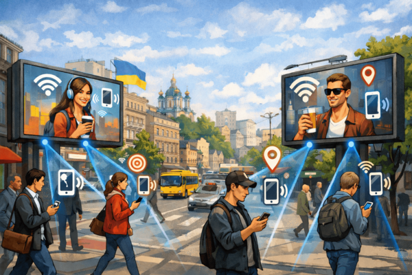 20% киевских билбордов могут отслеживать телефоны прохожих