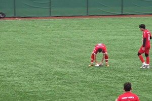 Во время матча в Турции футболист сбил чайку мячом: капитан команды не дал птице погибнуть (видео)