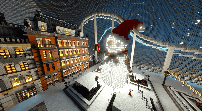 NVIDIA выпустила большую яркую новогоднюю карту для игры Minecraft фото 1