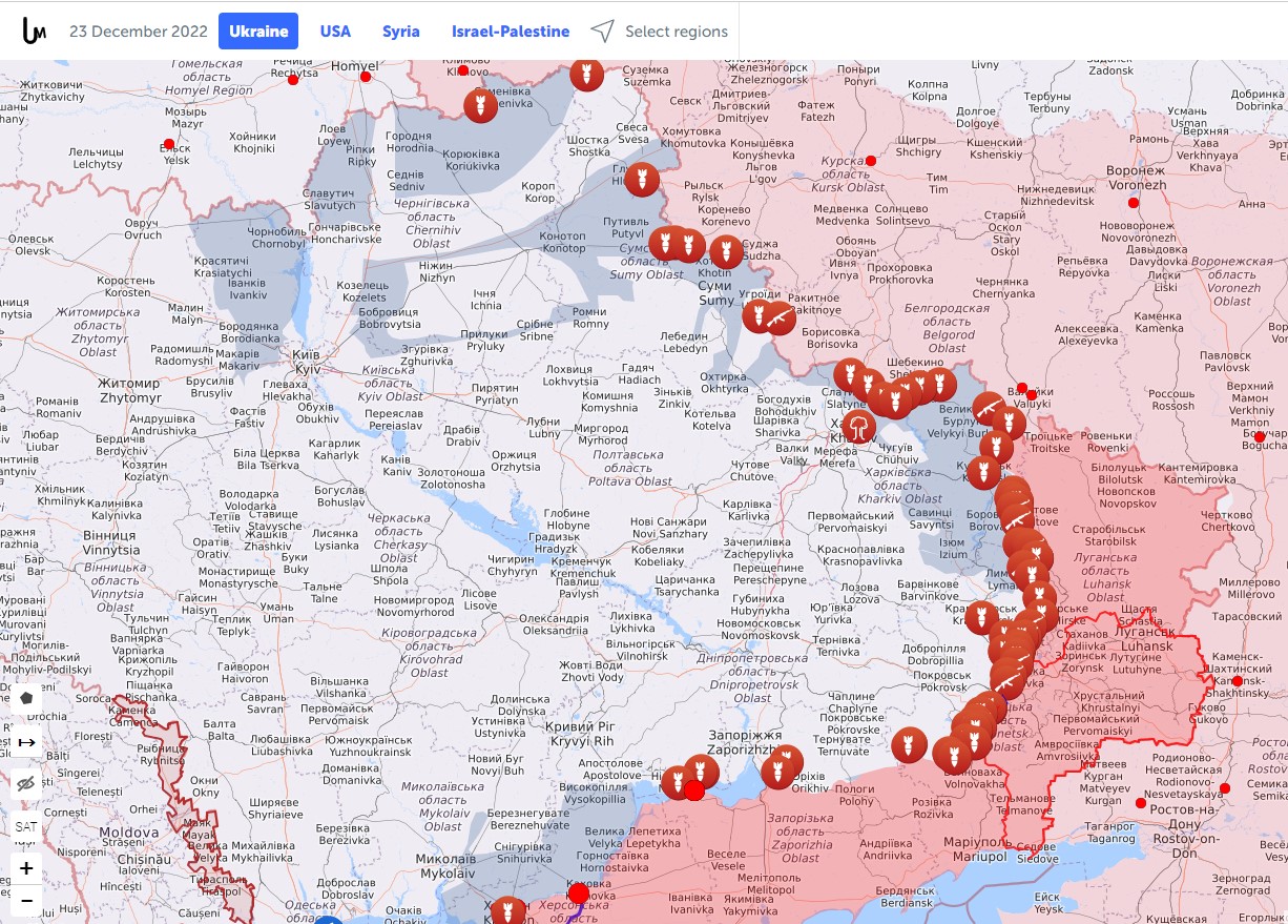 Боевая карта украины 23