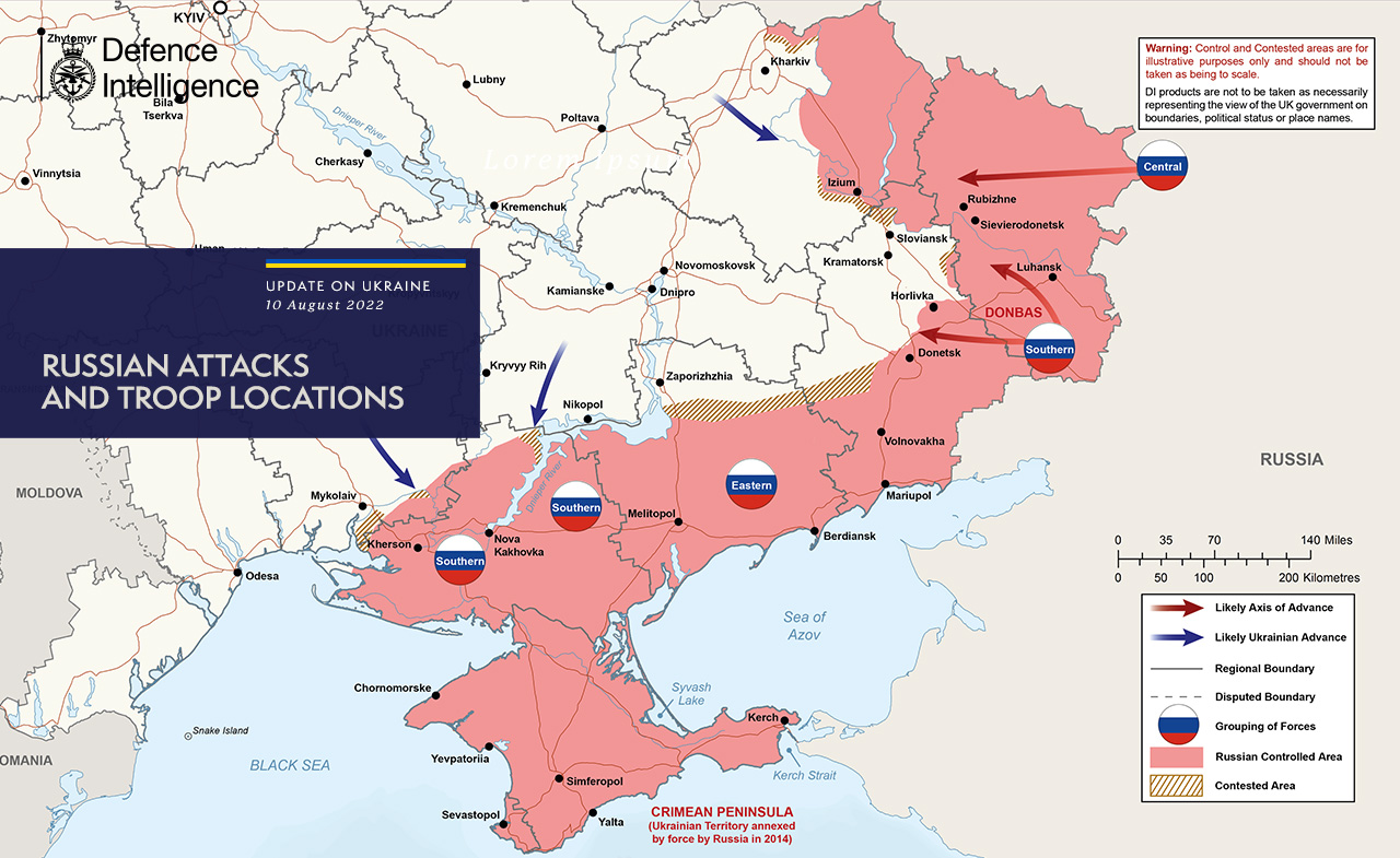 Боевые действия в Украине на 10 августа: карта и ситуация на фронте фото 3