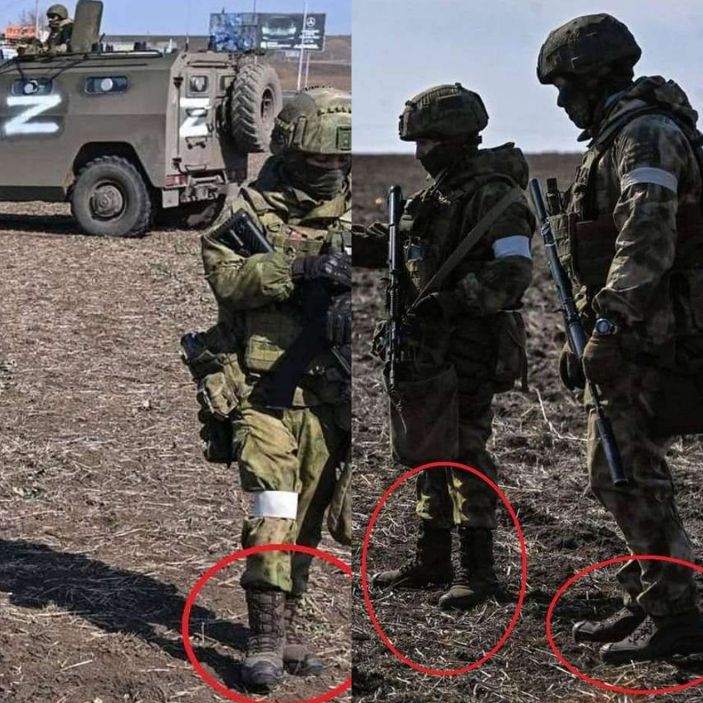 Російські солдати в українських берцях