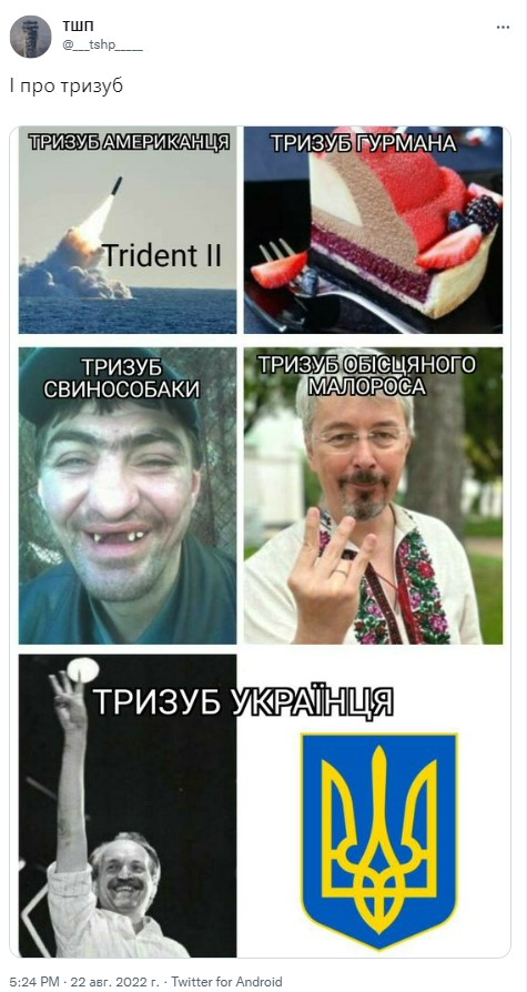 Неприличный жест трезубца ко Дню Независимости Украины: мемы фото 10