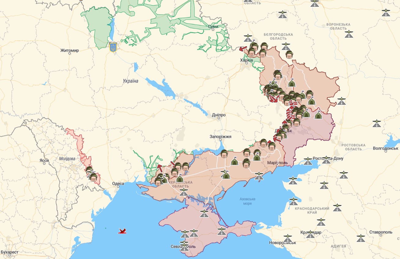 Бойові дії України на 30 серпня