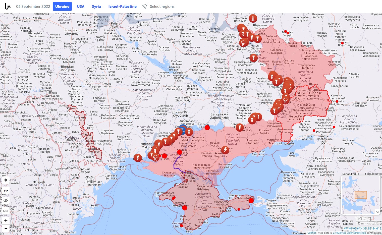 Карта освобожденных территорий днр на сегодня