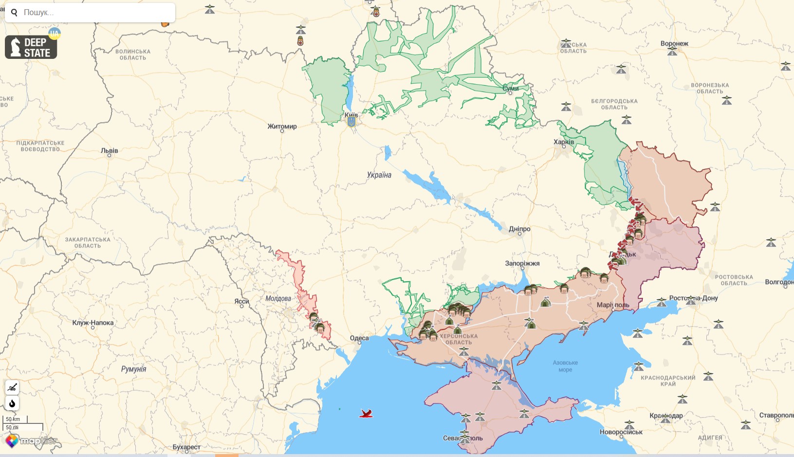 Боевые действия против РФ на территории Украины на 26 октября