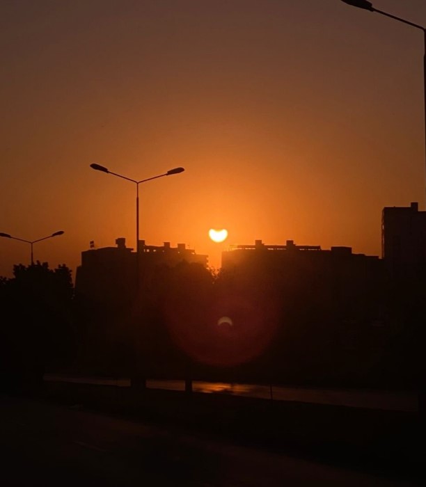 Солнечное затмение 25 октября в Исламабаде, Пакистан