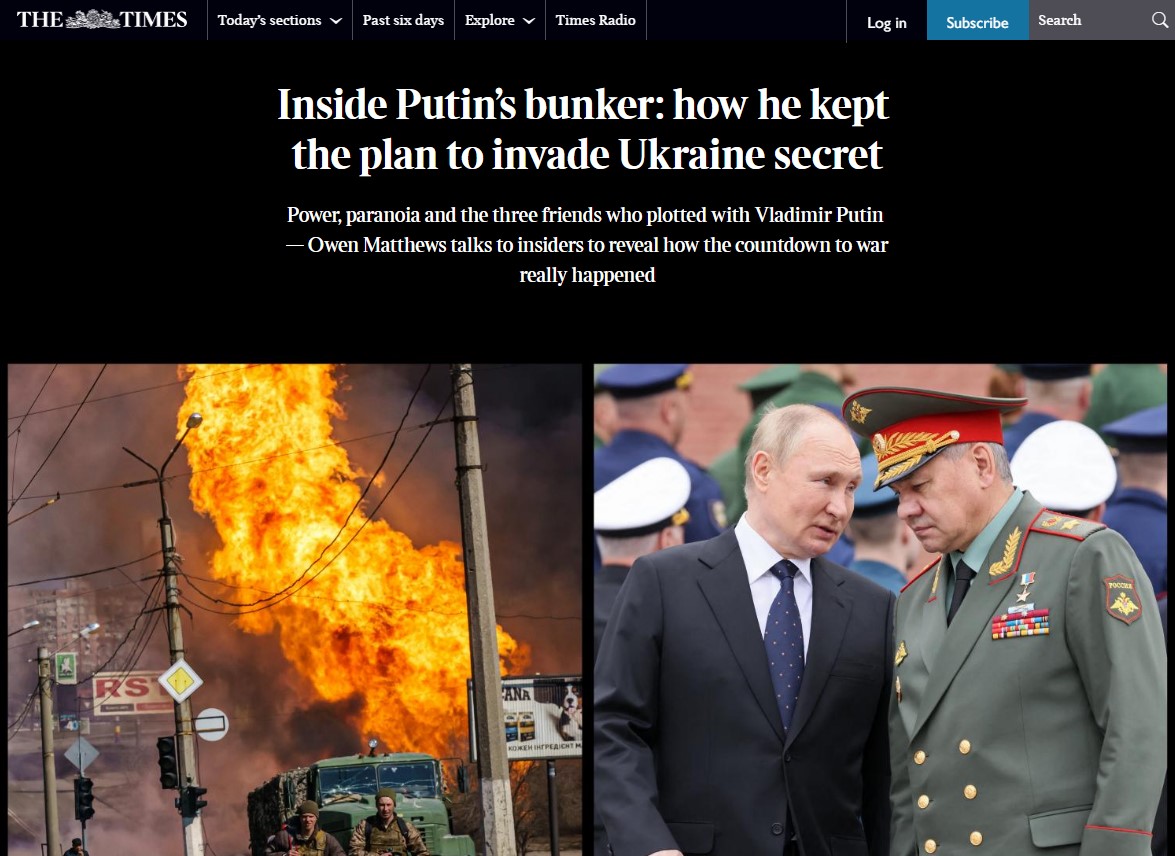 Кто убедил Путина начать войну в Украине: расследование The Times фото 1
