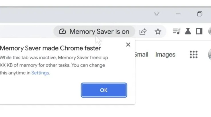 Режим збереження пам'яті Google Chrome