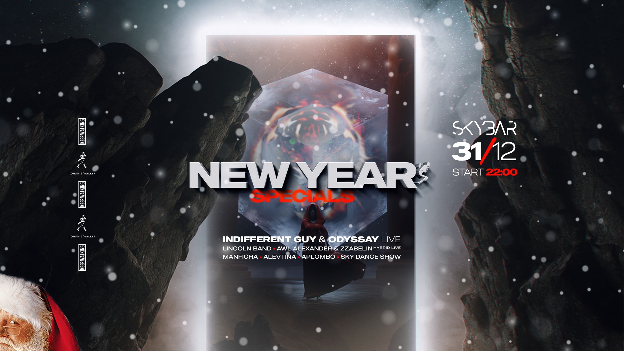 Skybar: New Year’s Specials with Indifferent Guy & ODYSSAY LIVE